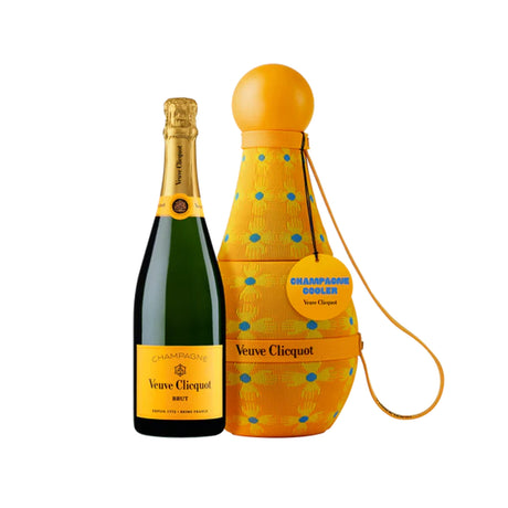 Veuve Clicquot Brut Champagne With Sun Totem Cooler Gift Box - Liquor Geeks