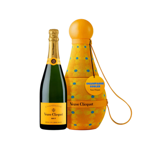 Veuve Clicquot Brut Champagne With Sun Totem Cooler Gift Box - Liquor Geeks