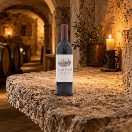 Chateau Ausone Saint Emilion Grand Cru 2022 With Wood Box quarry cellar shelf - Liquor Geeks