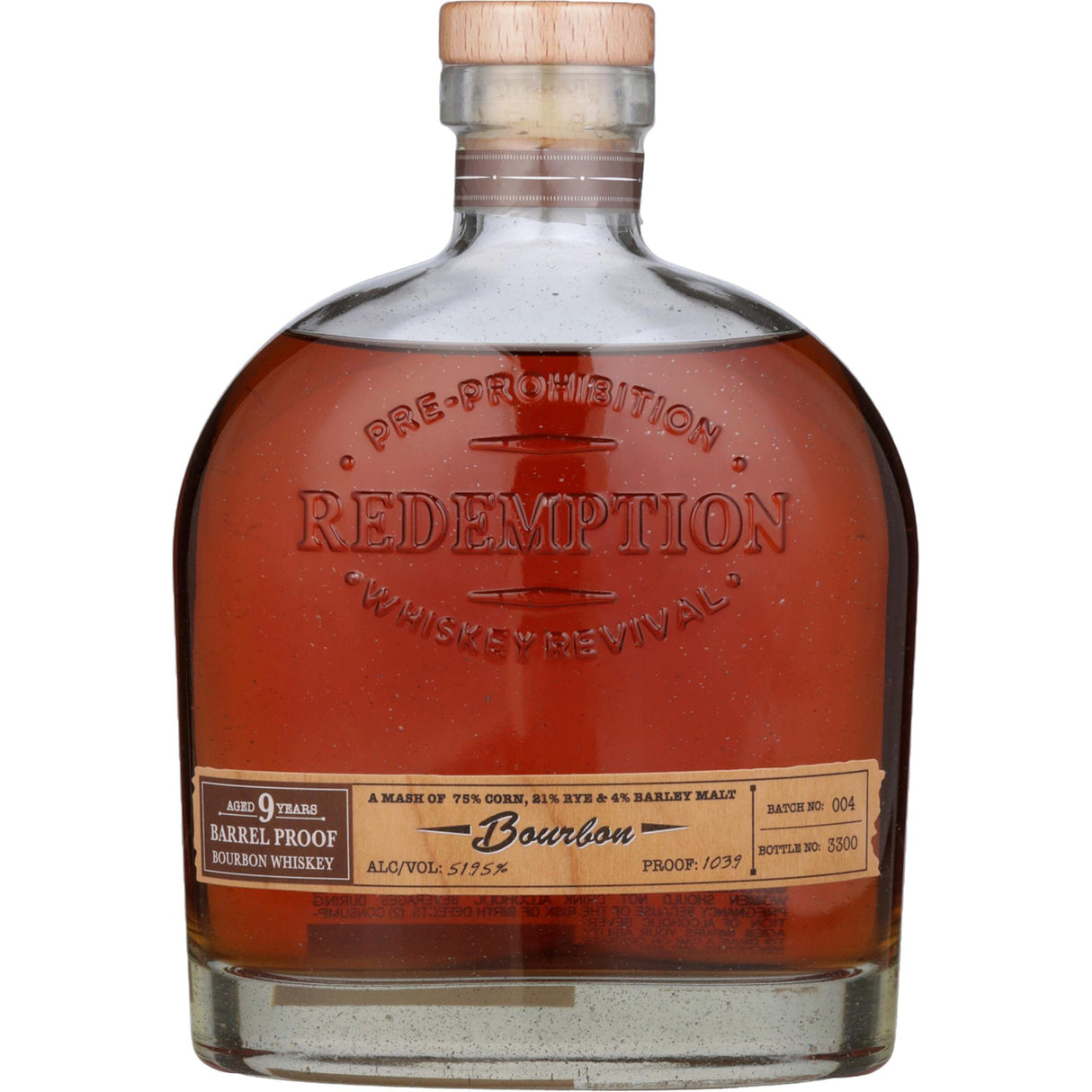 Redemption Straight Bourbon Barrel Proof 9 Yr - Liquor Geeks