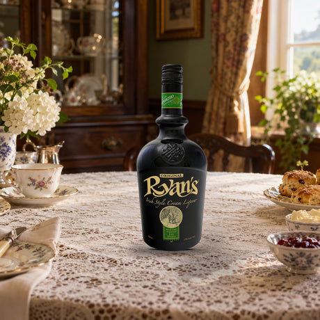 Ryan's Irish Cream Liqueur scone tea table - Liquor Geeks