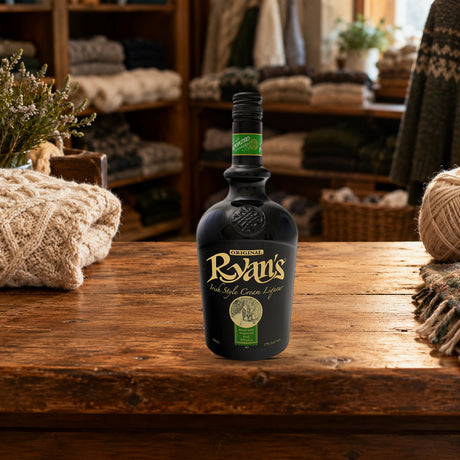 Ryan's Irish Cream Liqueur wool shop counter - Liquor Geeks
