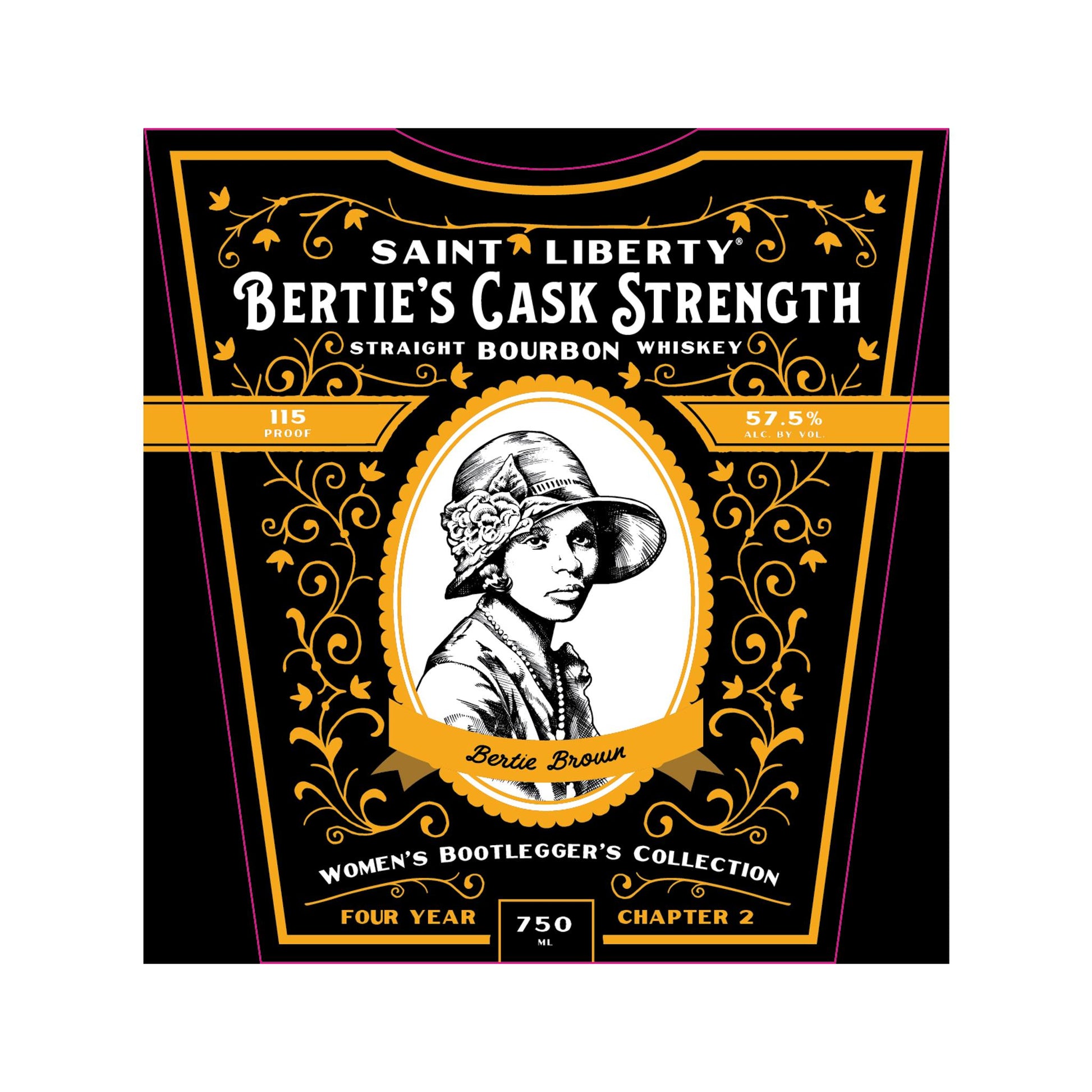 Saint Liberty Straight Bourbon Berties Cask Strength Womens Bootleggers Collection 4 Yr - Liquor Geeks