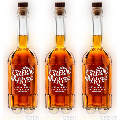 Sazerac Rye 6 Year Straight Rye Whiskey 3-Pack