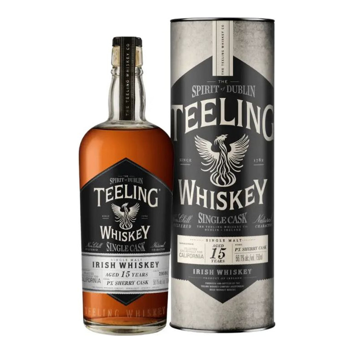 Teeling Single Malt Irish Whiskey Single Cask Px Sherry Cask 15 Year
