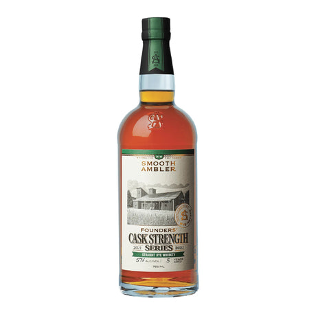 Smooth Ambler Straight Rye Whiskey Founders Cask Strength Series 124.2 - Liquor Geeks