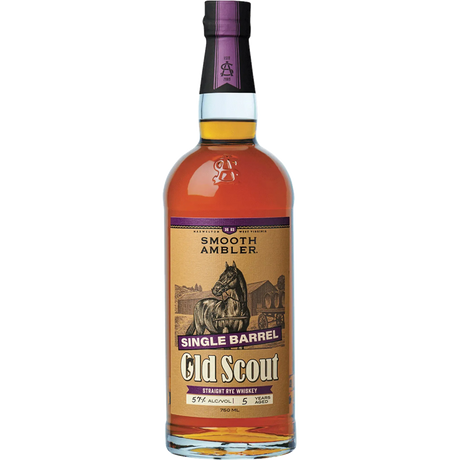 Smooth Ambler Straight Rye Whiskey Old Scout Rye Single Barrel Cask Strength 3 Yr 121.2 - Liquor Geeks