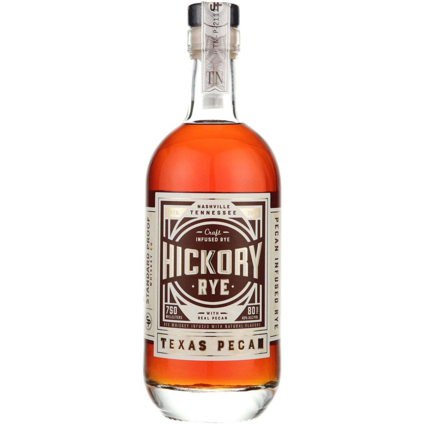 Standard Proof Whiskey Co. Texas Pecan Infused Rye Whiskey Hickory Rye - Liquor Geeks