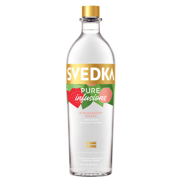 Svedka Strawberry Guava Flavored Vodka Pure Infusions - Liquor Geeks