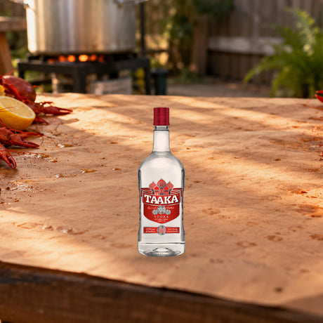 Taaka 100 Proof Vodka crawfish boil - Liquor Geeks