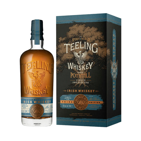 Teeling Single Pot Still Irish Whiskey Wonders Of Wood Virgin Swedish Oak - Liquor Geeks