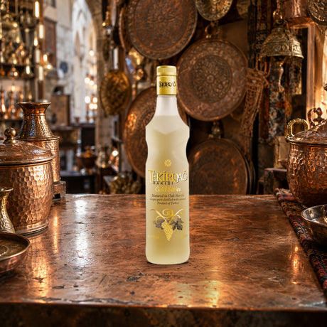 Tekirdag Raki Rakisi Gold Series copper bazaar shop - Liquor Geeks