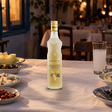 Tekirdag Raki Rakisi Gold Series meze table - Liquor Geeks