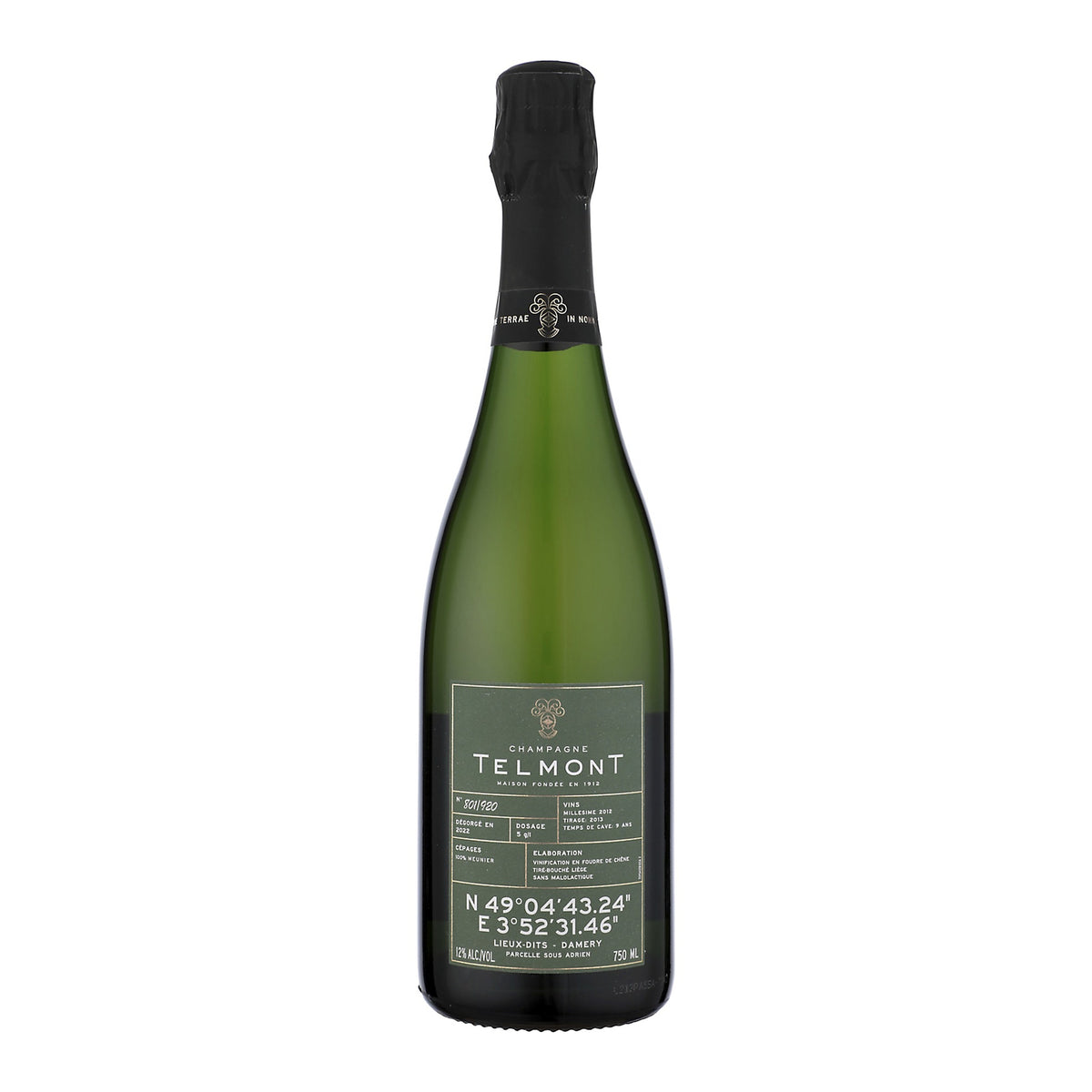 Telmont Champagne Extra Brut Lieux-Dits 2012
