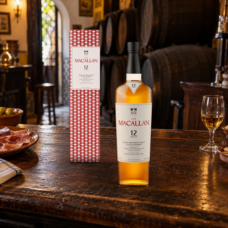 The Macallan 12 Year Old Double Cask Single Malt Scotch Whiskey tabanco bar - Liquor Geeks