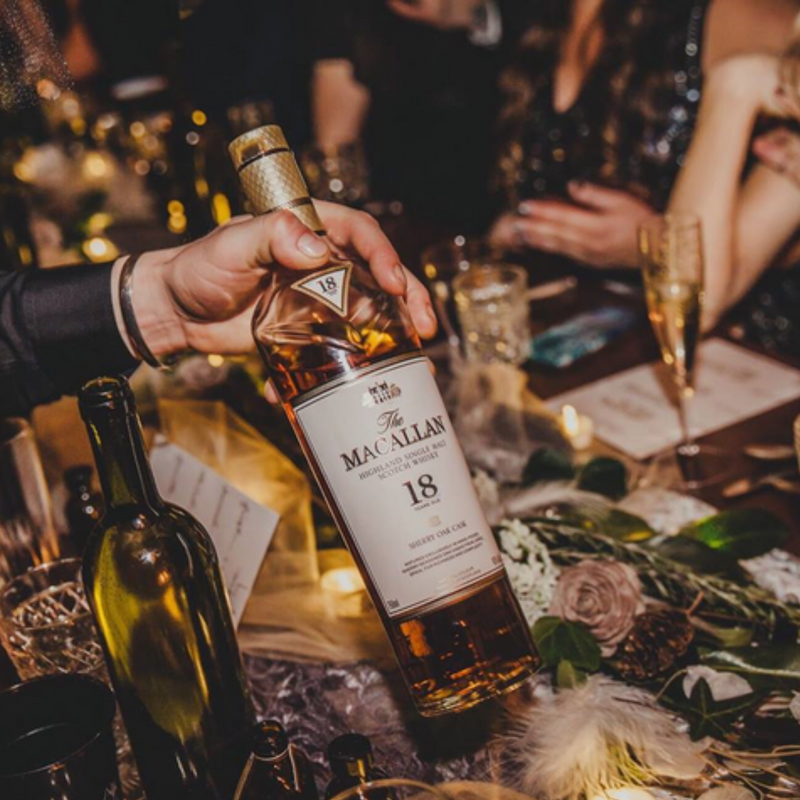 The Macallan 18 Year Old Sherry Oak Single Malt Scotch Whiskey The Macallan 18 Year Old Sherry Oak Single Malt Scotch Whiskey