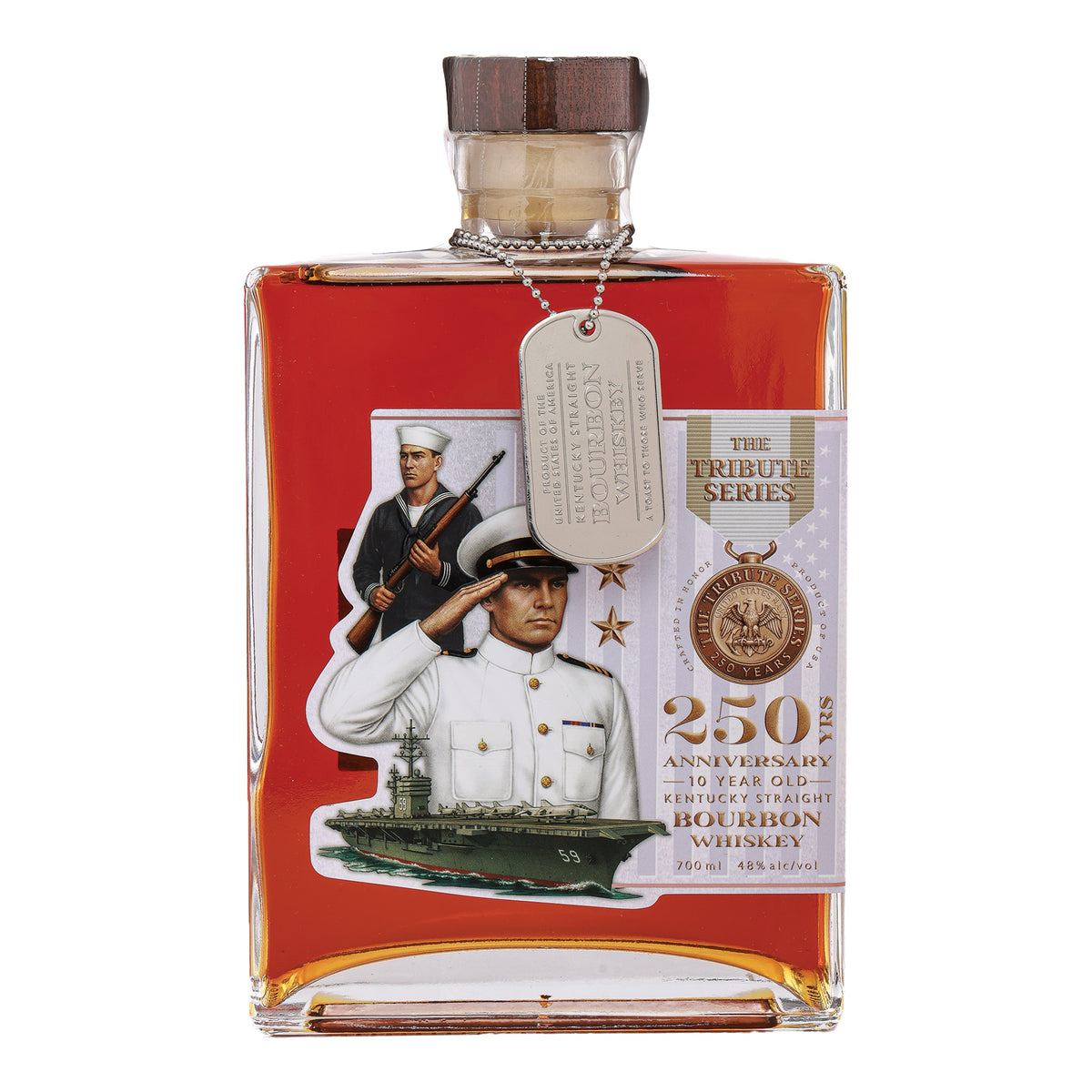 The Tribute Series 250th Anniversary Navy Edition 10 Year Kentucky Straight Bourbon Whiskey 700mL
