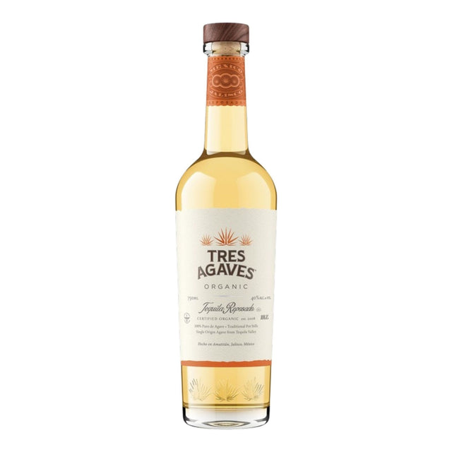 Tres Agaves Organic Tequila Reposado 750ml bottle