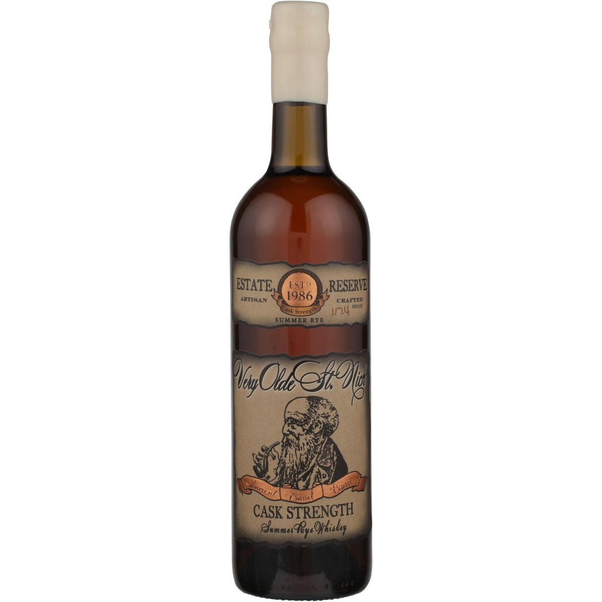 Very Olde St. Nick Summer Rye Whiskey Cask Strength Estate Reserve - Liquor Geeks