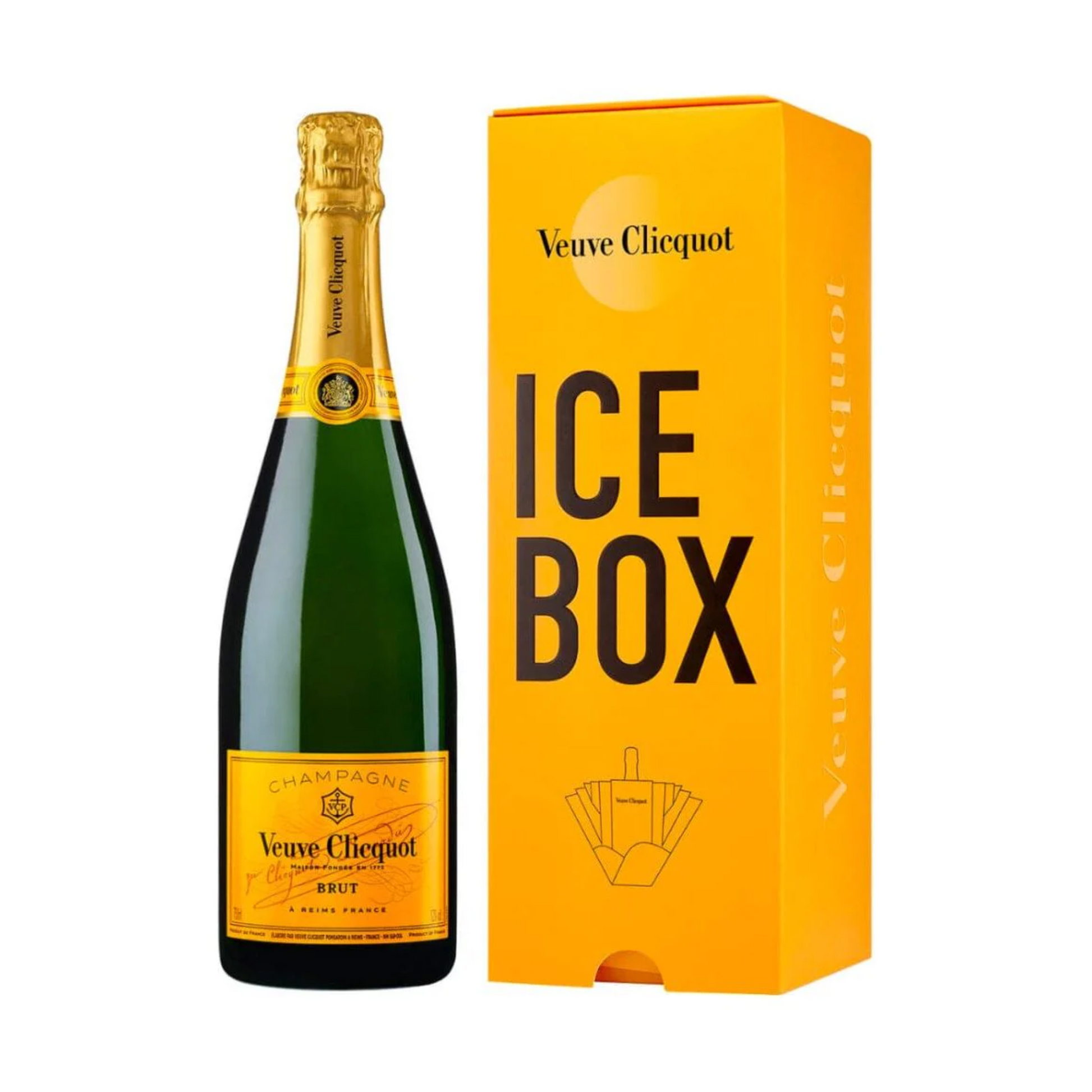 Veuve Clicquot Champagne Brut With Ice Box Gift Box - Liquor Geeks