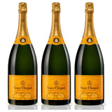 Veuve Clicquot Champagne Brut Yellow Label W/ Ice Jacket 3-Pack