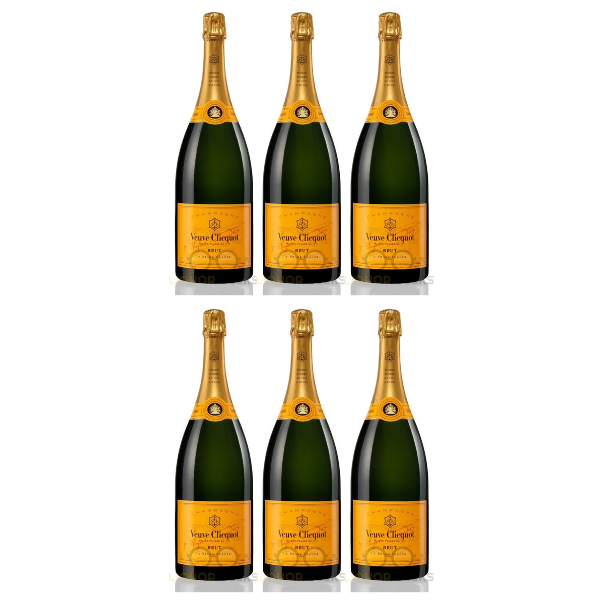 Veuve Clicquot Champagne Brut Yellow Label W/ Ice Jacket 6-Pack