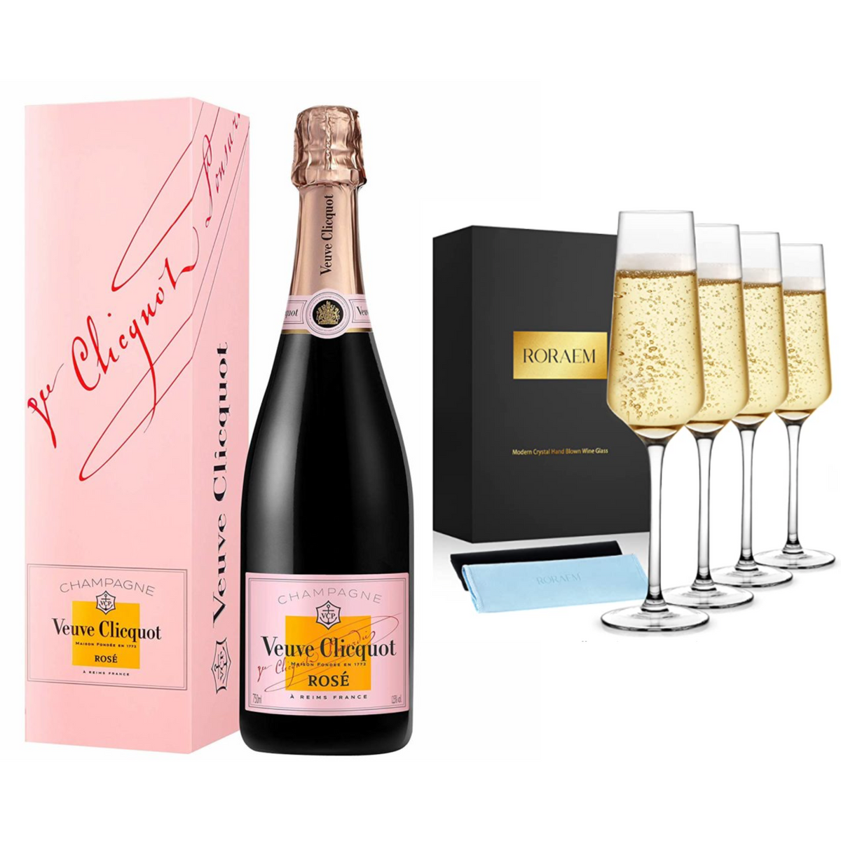 Veuve Clicquot Rose With Gift | Liquor Geeks