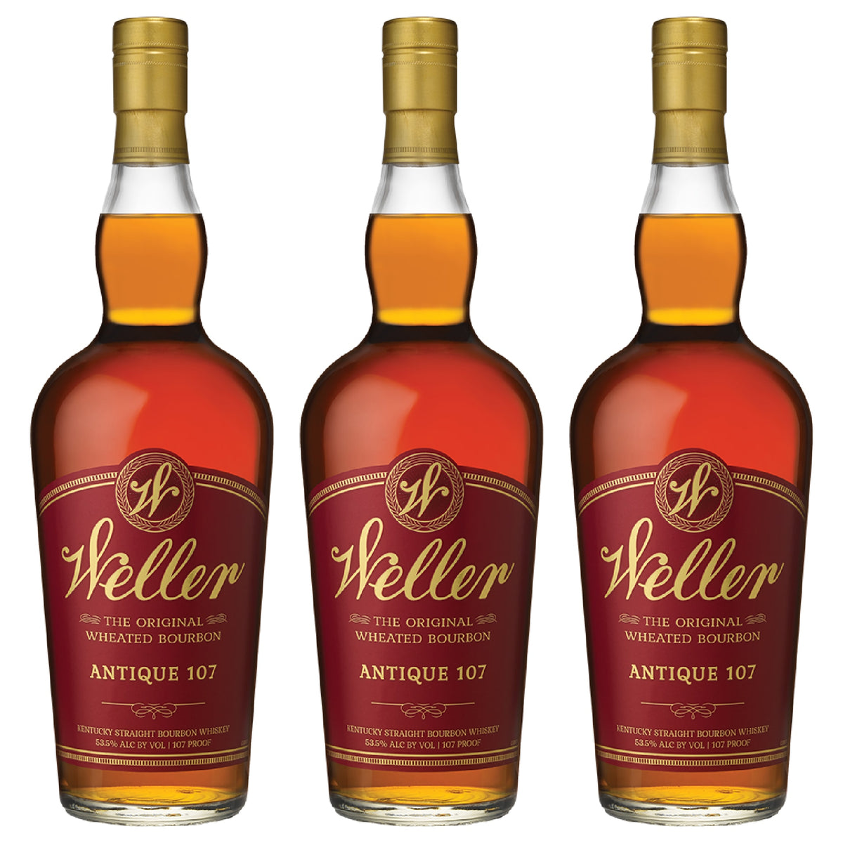 W.L. Weller Antique Wheated Kentucky Straight Bourbon Whiskey 3-Pack