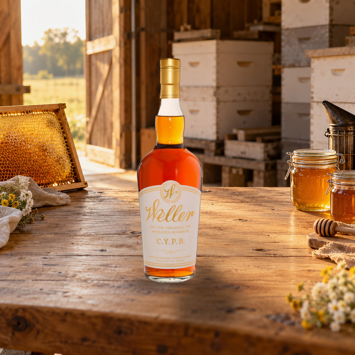Weller C.Y.P.B. Original Wheated Straight Bourbon Whiskey honey house - Liquor Geeks
