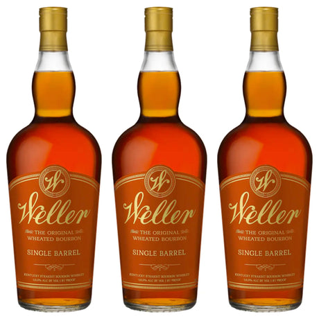 W.L. Weller Single Barrel Kentucky Straight Bourbon Whiskey 3-Pack