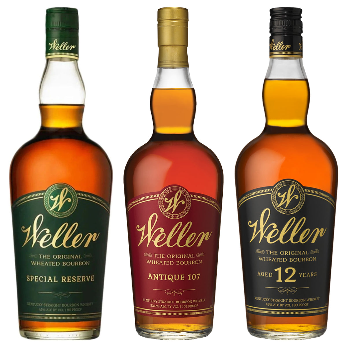 W.L. Weller Wheated Starter — Special Reserve, Antique 107 & 12 Year