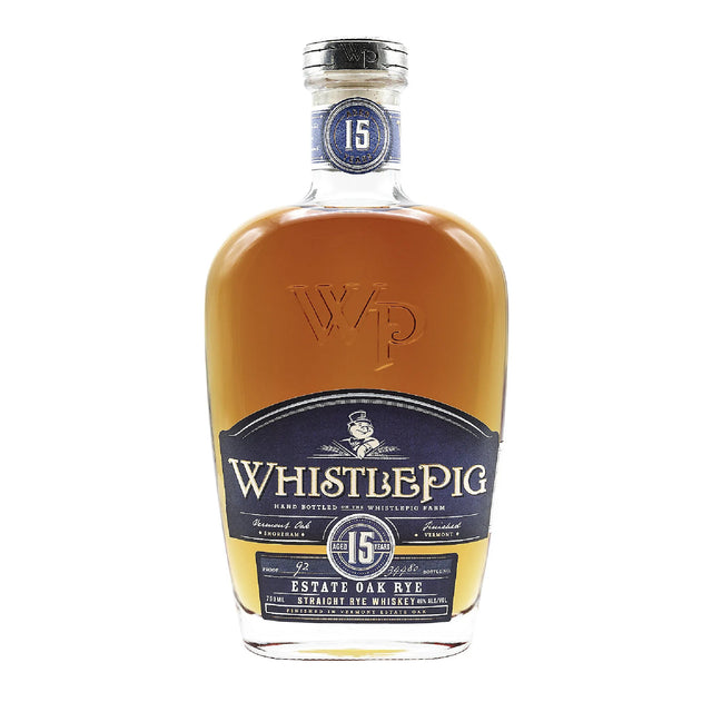 Whistlepig Straight Rye Whiskey Finished In Vermont Estate Oak 15 Yr 92 - Liquor Geeks