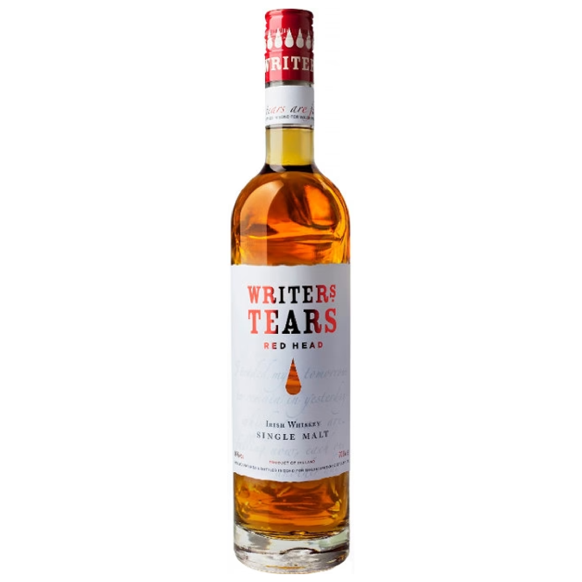Writers Tears Single Malt Irish Whiskey Red Head - Liquor Geeks