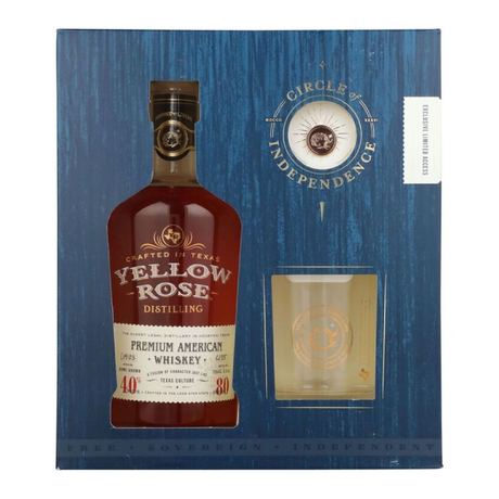 Yellow Rose Distilling Premium American Whiskey W/ Glass - Liquor Geeks