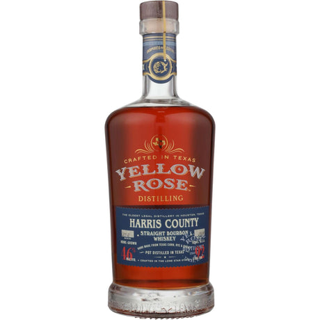 Yellow Rose Distilling Straight Bourbon Whiskey Harris County Pot Distilled - Liquor Geeks