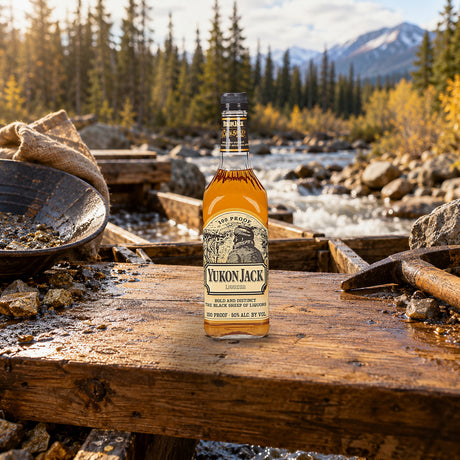 Yukon Jack Original Liqueur gold sluice - Liquor Geeks