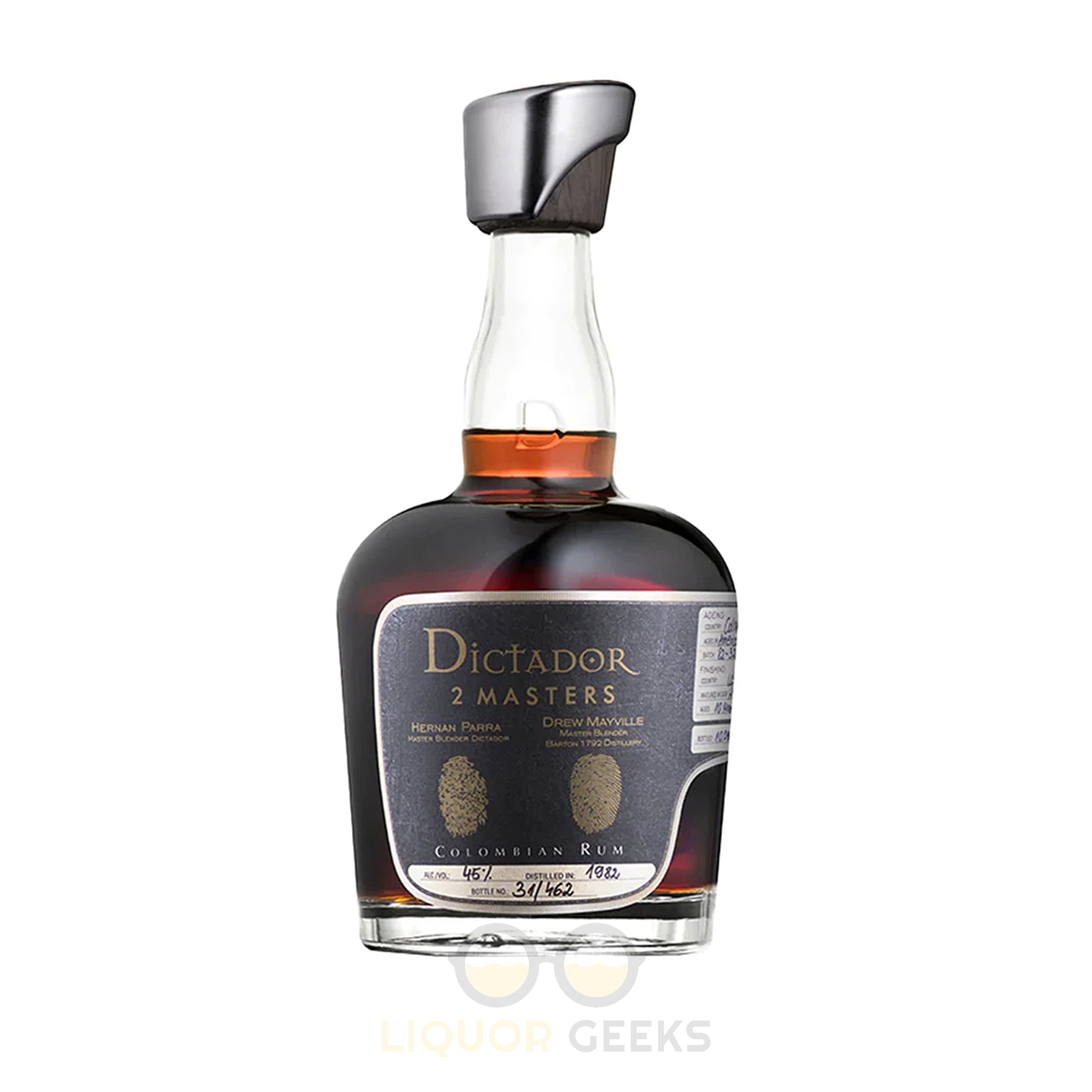 Dictador Aged Rum Masters Barton Blended 36 Years Old 92 Proof