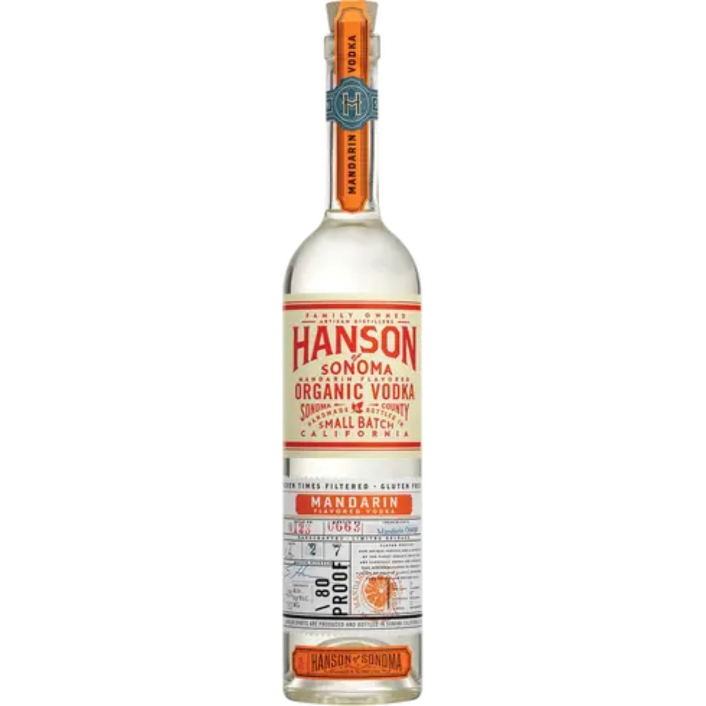Hanson of Sonoma Mandarin Organic Vodka