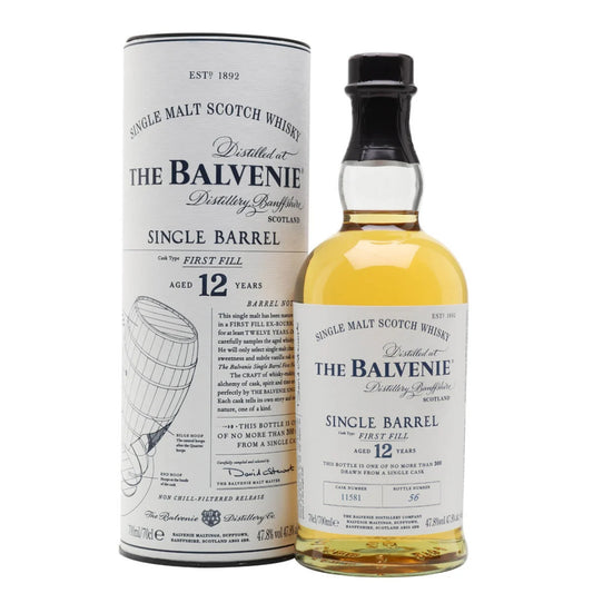 The Balvenie 12 Year Old Single Barrel Scotch Whiskey