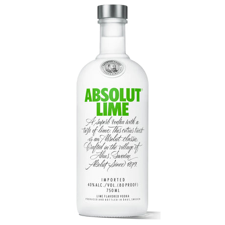 ABSOLUT LIME FLAVORED VODKA 80 - Liquor Geeks