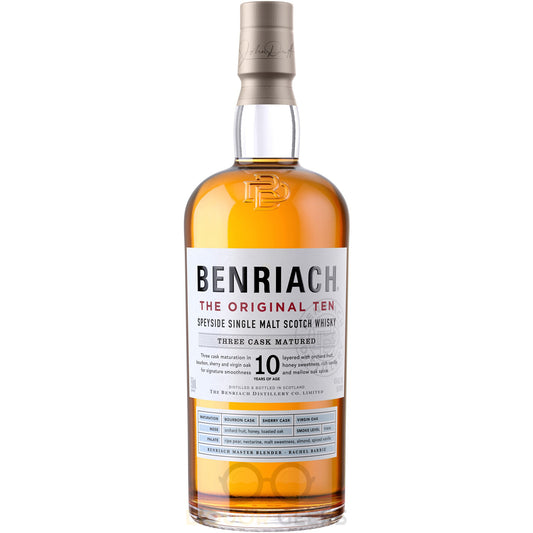 Benriach The Original Ten Speyside Single Malt Scotch Whisky - Liquor Geeks