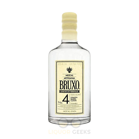 Bruxo Mezcal Artesanal Joven No 4 Cuishe Barril Espadin Ensamble - Liquor Geeks