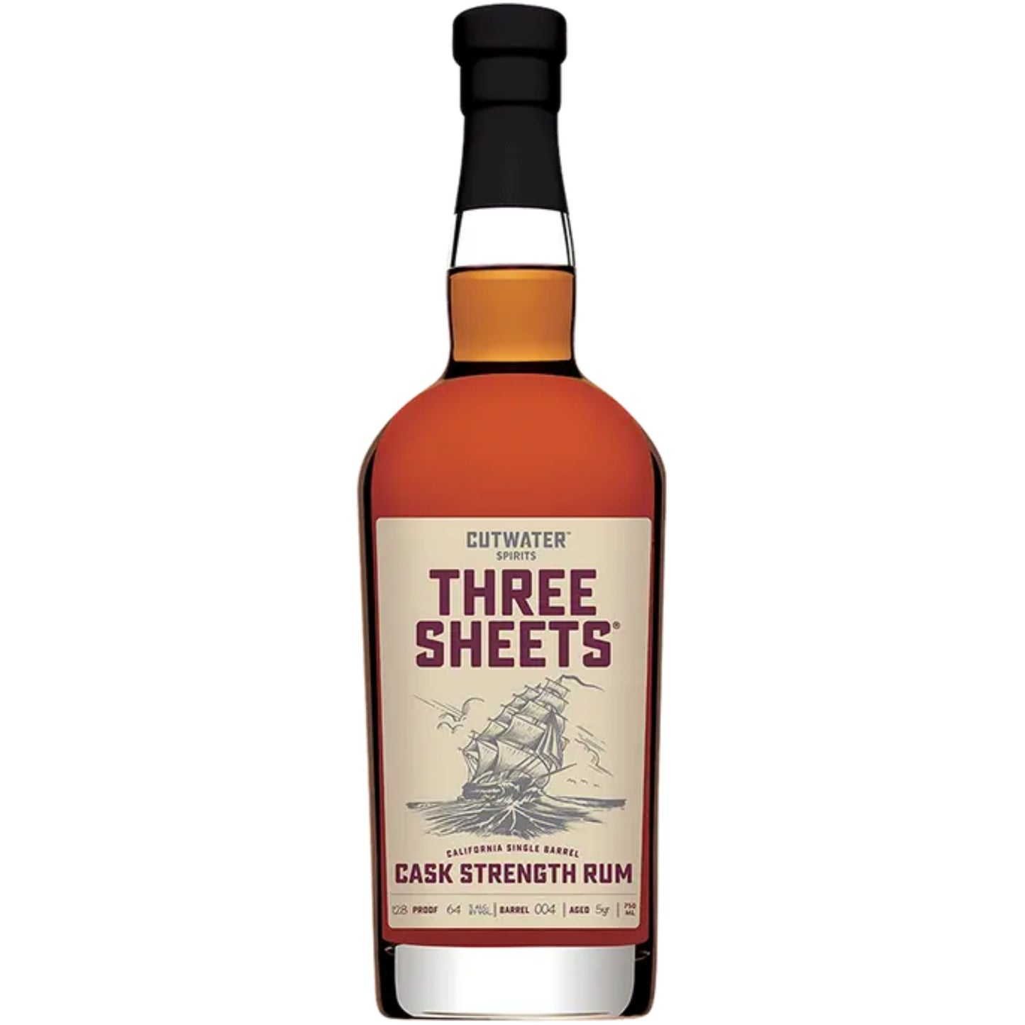 Cutwater Three Sheets Cask Strength Rum - Liquor Geeks