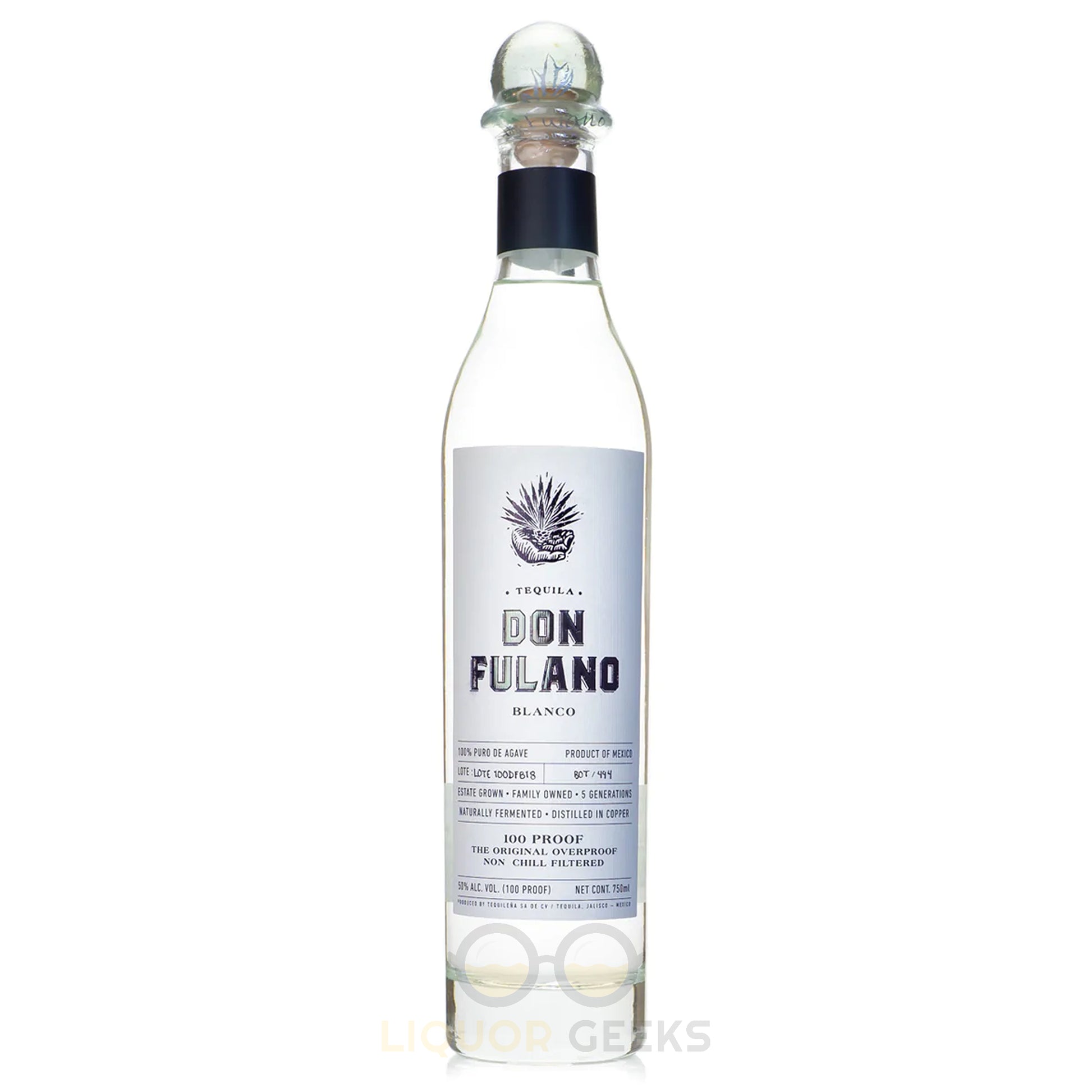 Don Fulano Tequila Blanco 100 Proof - Liquor Geeks