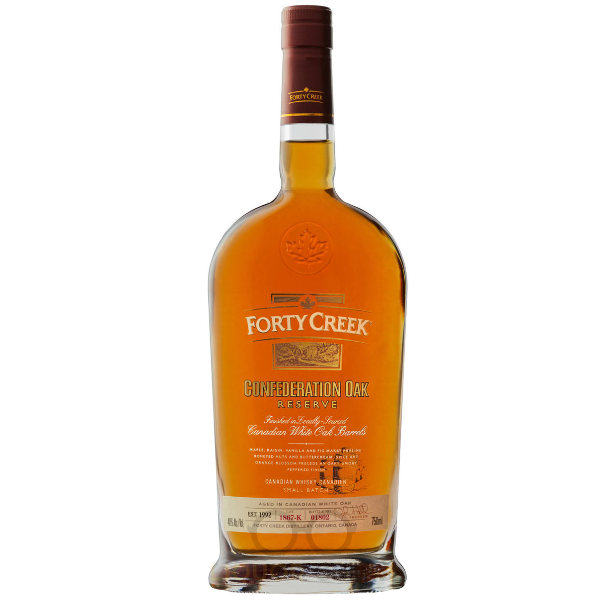 Forty Creek Confederation Oak Reserve Canadian Whisky - Liquor Geeks