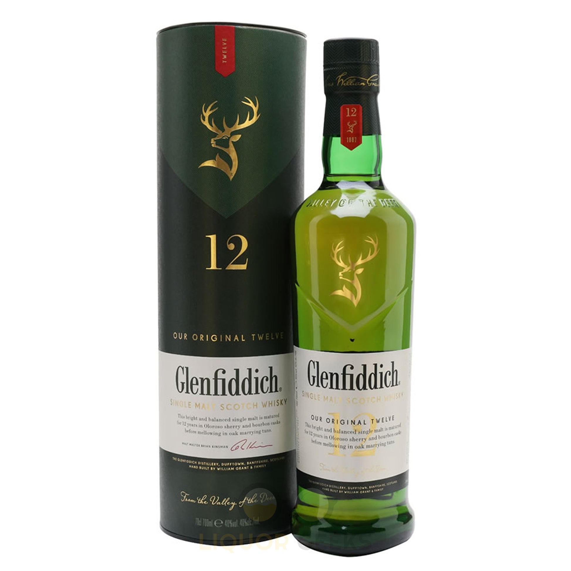 Glenfiddich 12 Year Old Single Malt Scotch Whisky - Liquor Geeks