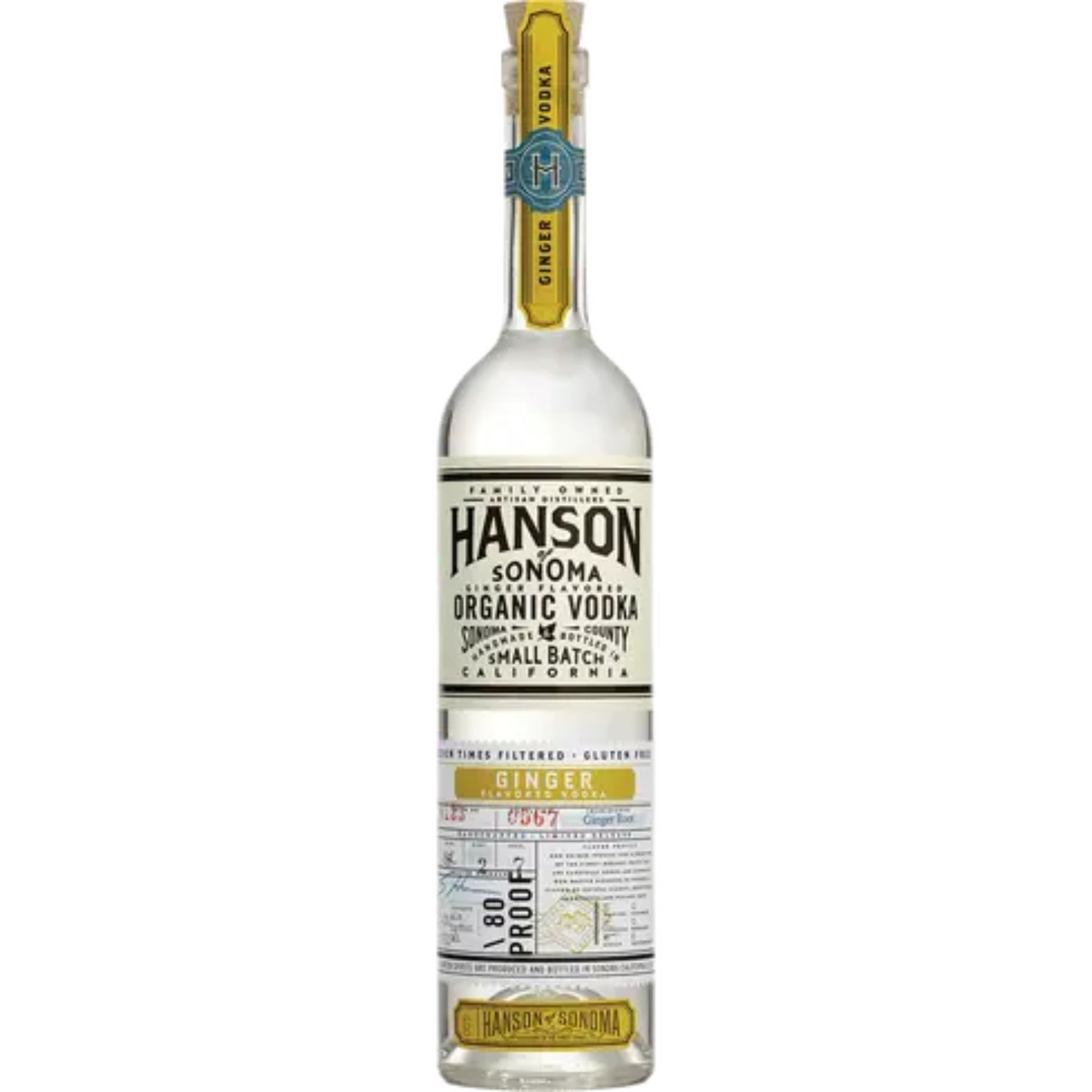 Hanson of Sonoma Ginger Organic Vodka - Liquor Geeks