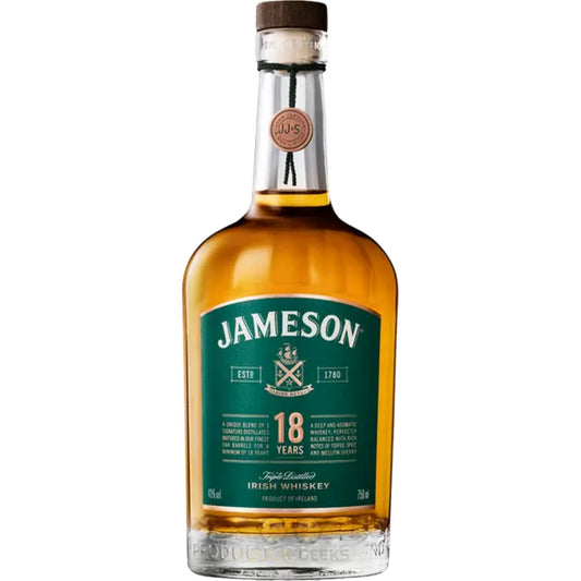 Jameson Blended Irish Whiskey 18 Year - Liquor Geeks