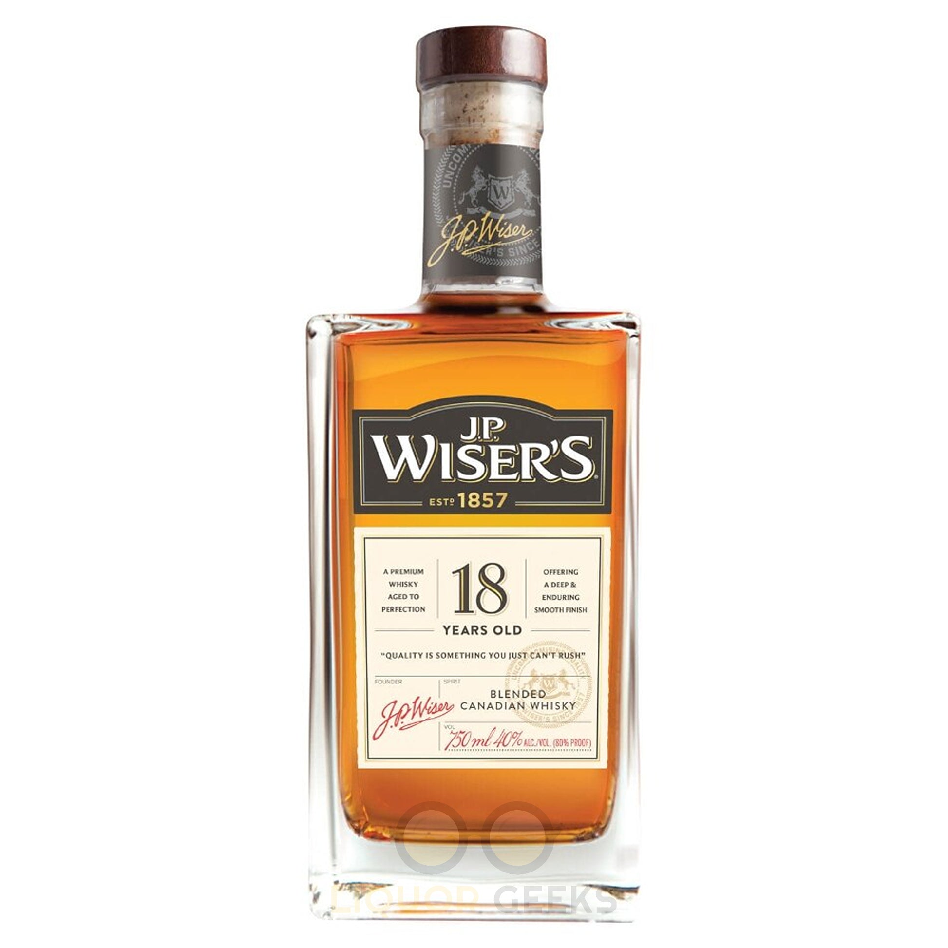 JP Wiser's Very Old 18 Year Canandian Whisky - Liquor Geeks