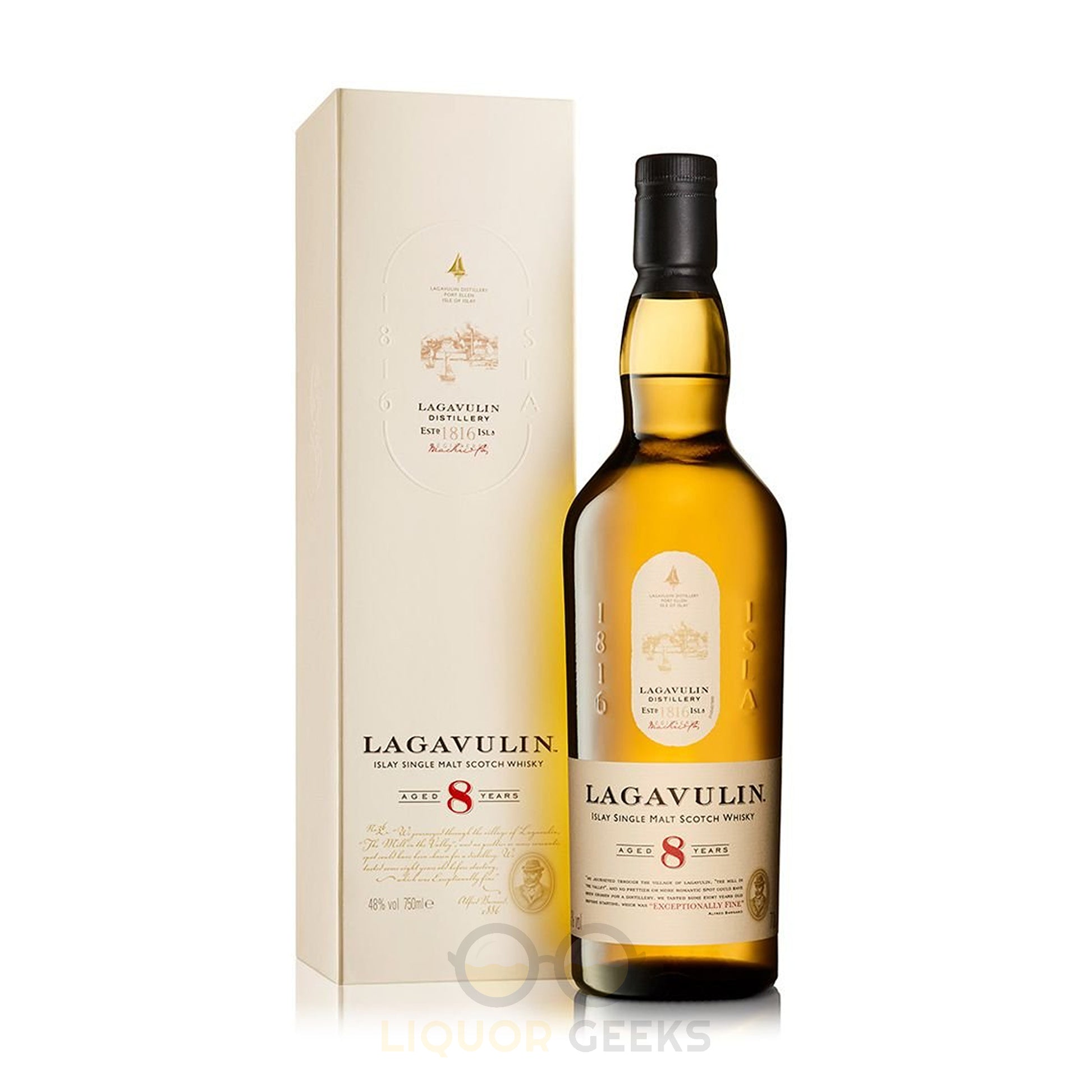 Lagavulin Aged 8 Years Single Malt Scotch Whisky - Liquor Geeks